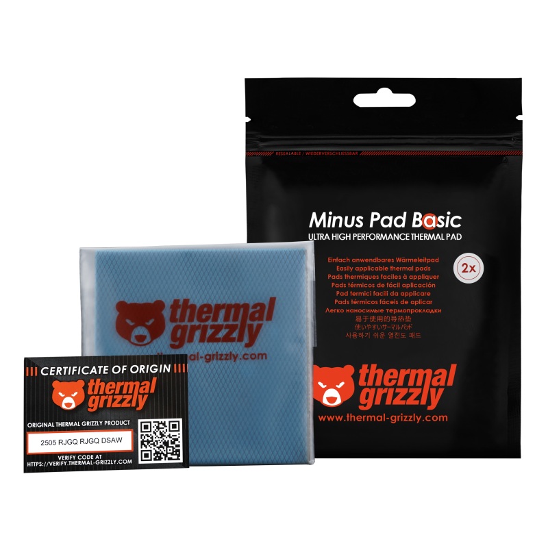 Thermal Pad Minus Pad Advance Thermal Grizzly - 100x100x0.5 mm 2pcs