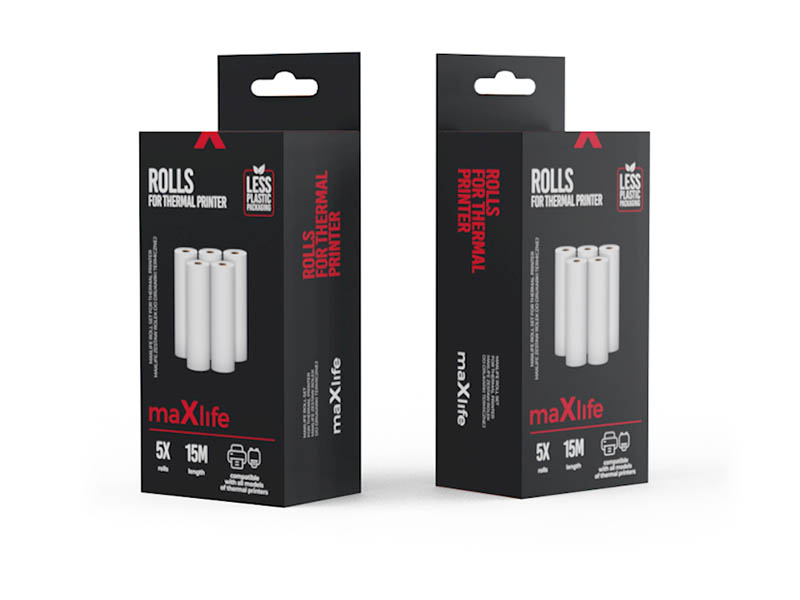 Thermal Printer Roll Set Maxlife