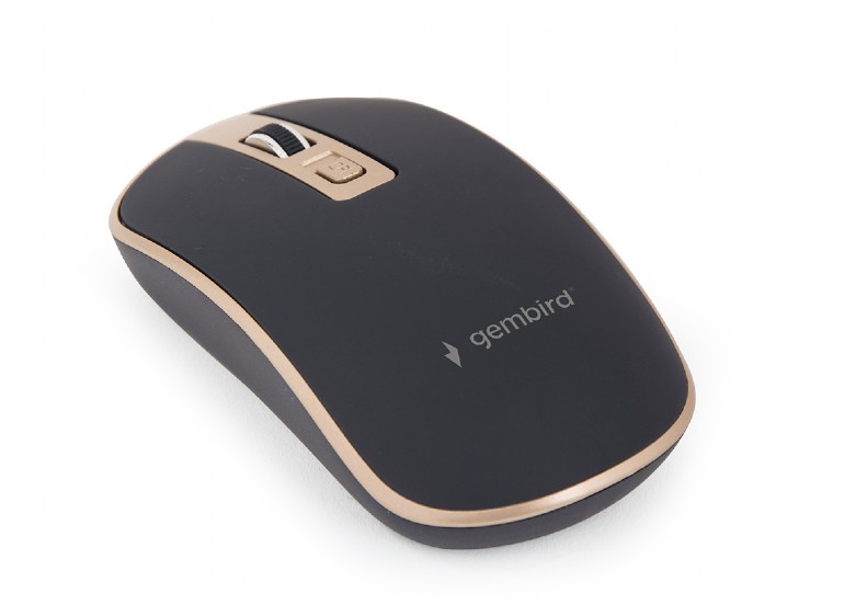 Mouse Gembird Wireless MUSW-4B-06 Optical 1600DPI Black/Gold