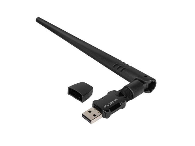 Lanberg Wireless AX900 NC-0900-WIE Dual Band USB 2.0 WiFi 6 Adapter 600Mbps w/External Antenna