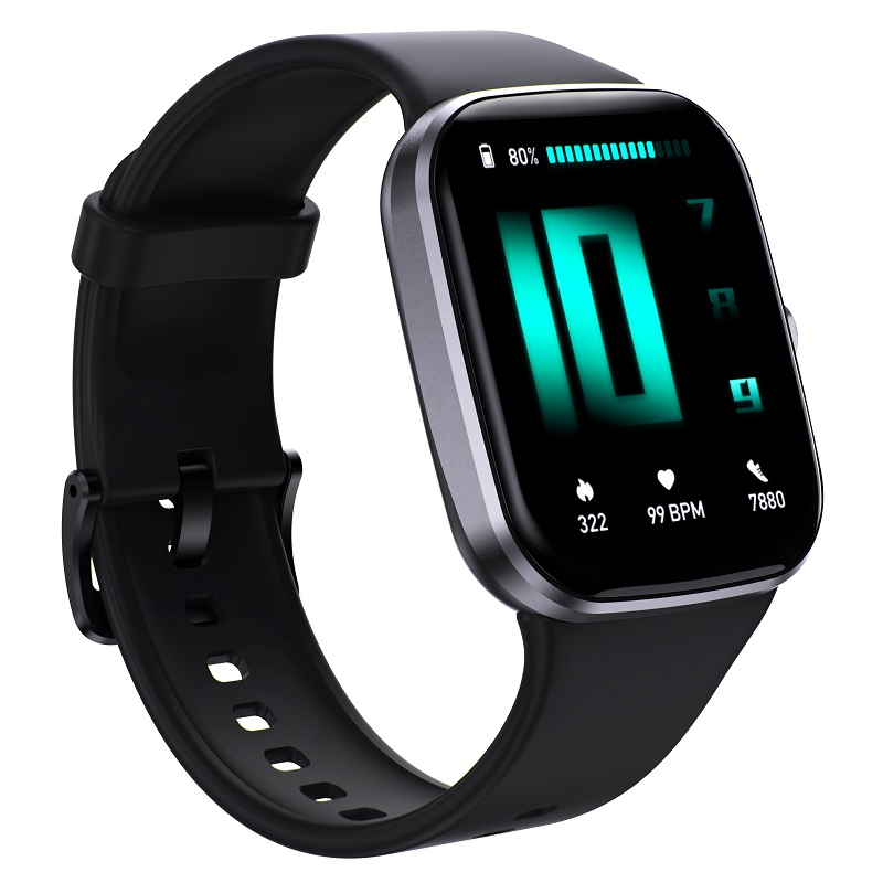 North Edge Healthcare Watch Q32 Black with Heart Rate, Blood Pressure, Blood Oxygen