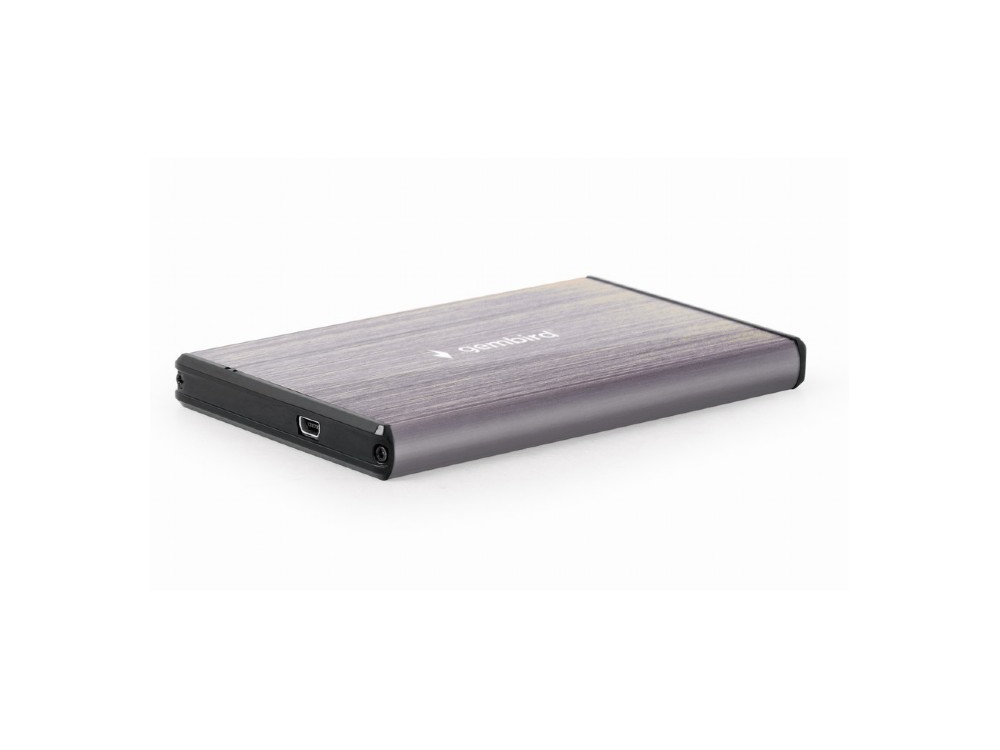 External Rack 2.5" USB 3.0 Gembird for SATA U3S-3 Brushed Aluminium Light Grey