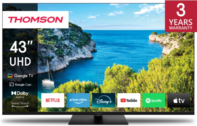 THOMSON 43UG5C14 43" UHD GOOGLE TV Frameless