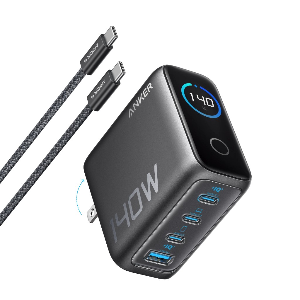 USB Universal Power Charger Anker Nano 140W (4 Ports, PD 3.1) Black