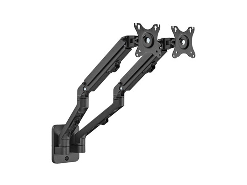 Monitor Wall Mountaing Arm Gembird for 2 Monitor Adjustable Black