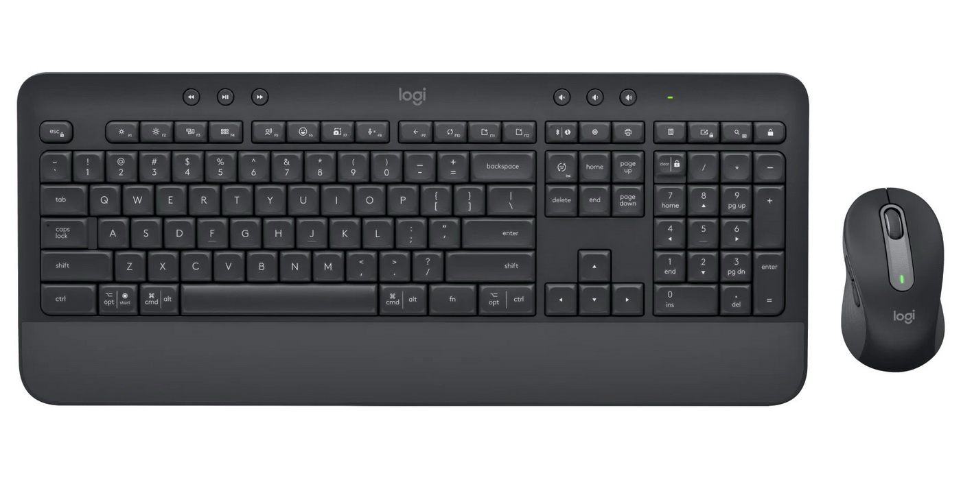 Keyboard Logitech Wireless Desktop MK650 w/Mouse Black