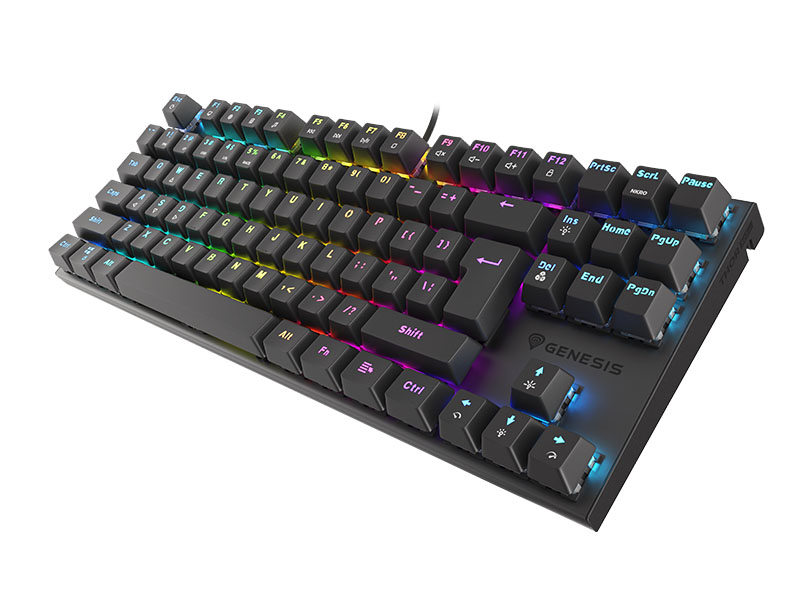 Keyboard Genesis Gaming Thor 303 TKL Hot Swap Mechanical Red Switch RGB Black