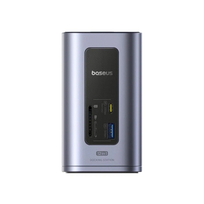 Docking Station Baseus 12-in-1 2xHDMI, RJ45, USB-C PD100W, 4xUSB-A, 2xUSB-C 3.2, Card Reader