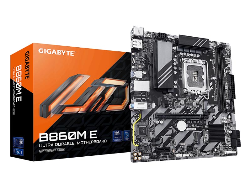 MB Gigabyte B860M E LGA1851 DDR5 8800MHz OC/2xM.2/1Gbit LAN/PCIe4.0/HDMI/DP