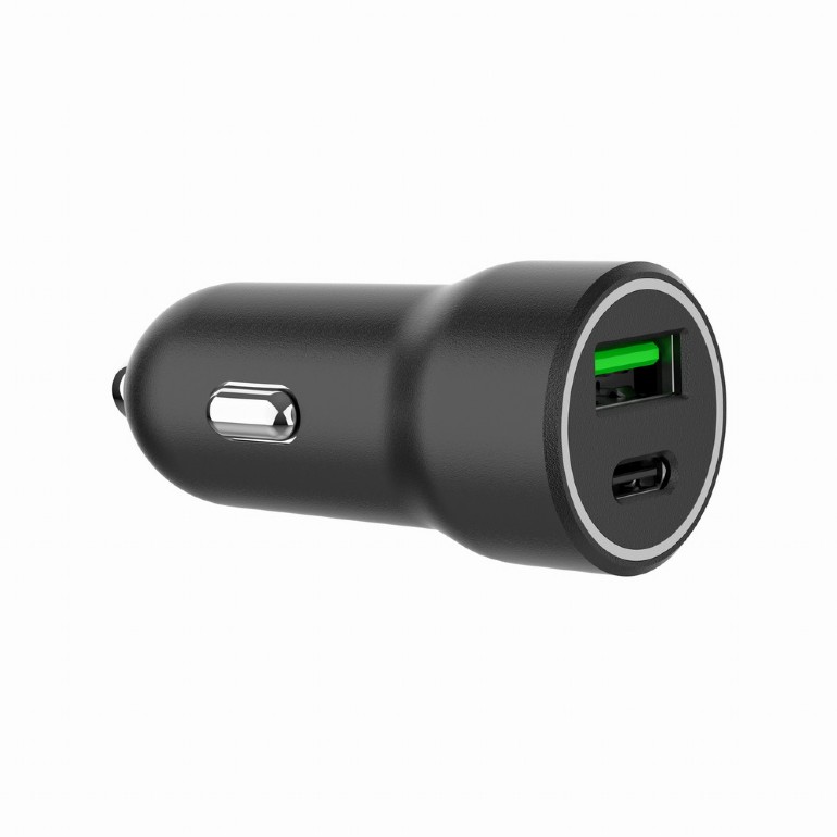 USB Universal Car Charger Gembird 20W PD Dual USB Type C+A
