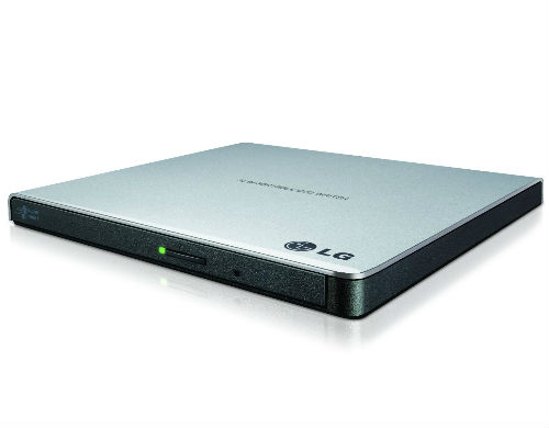 DVD RW +/- LG External USB 2.0 Silver GP57ES40 Slim w/M-Disk Support