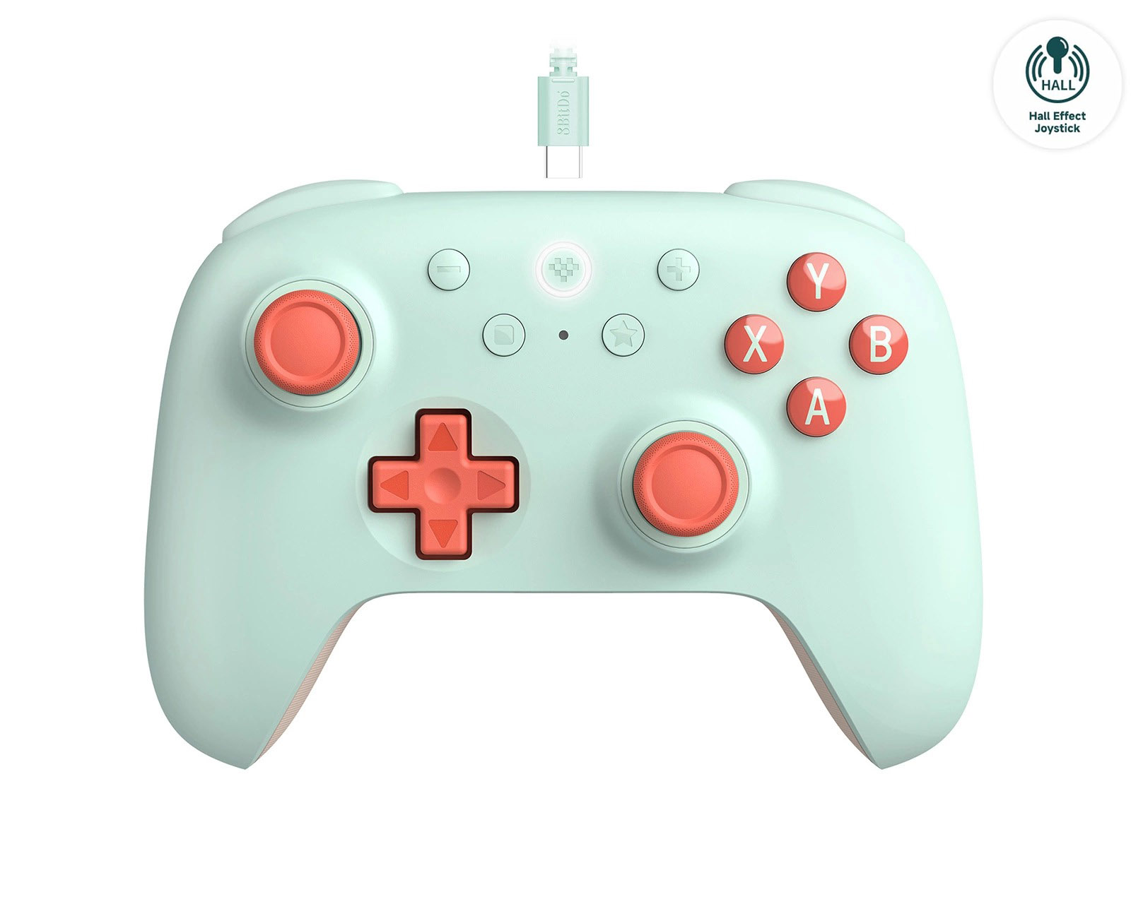 Wired Controller for PC/Android 8BitDo Ultimate 2C Mint (w/ Hall Effect Joysticks)