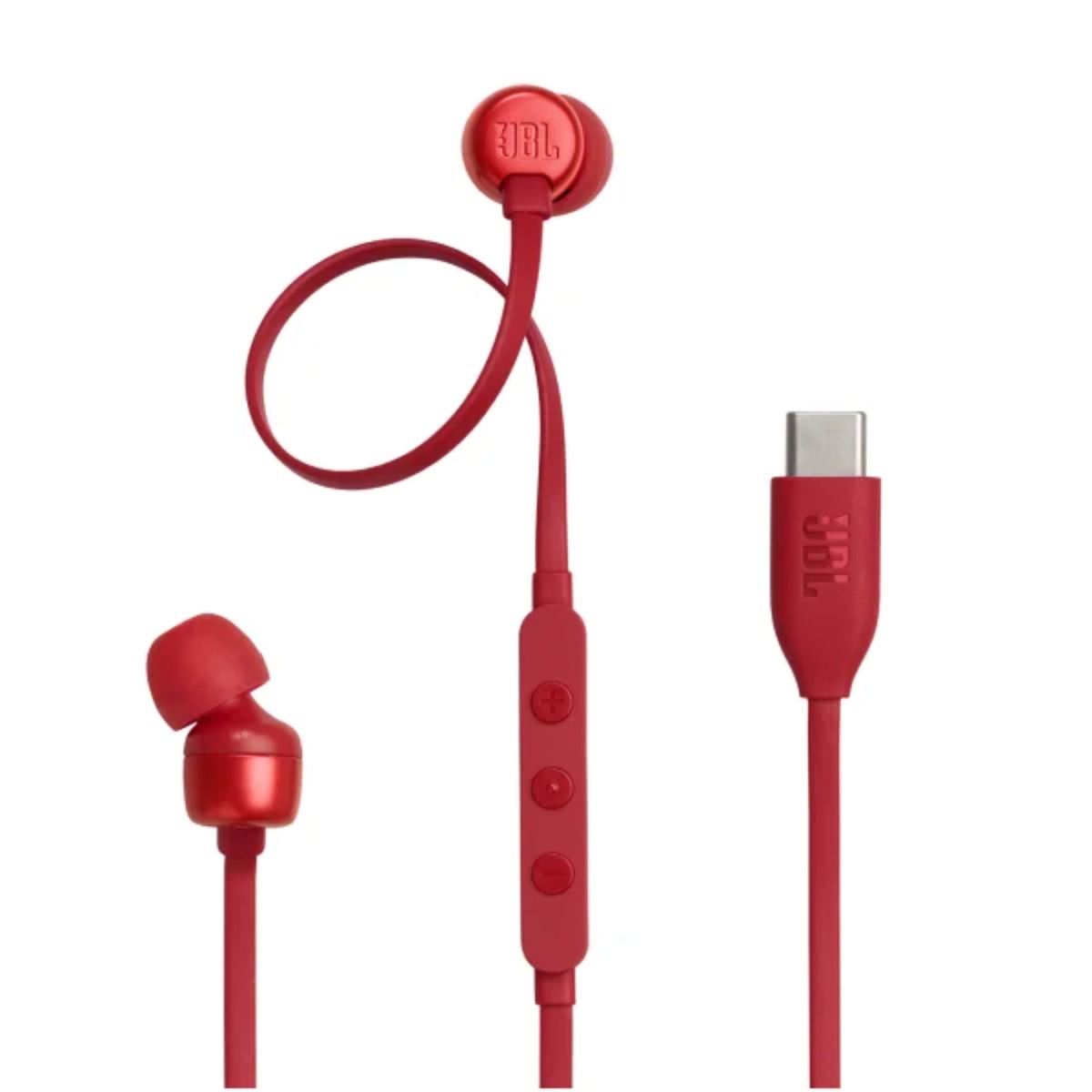 Earphones JBL Tune 310 Type-C w/ Microphone Red