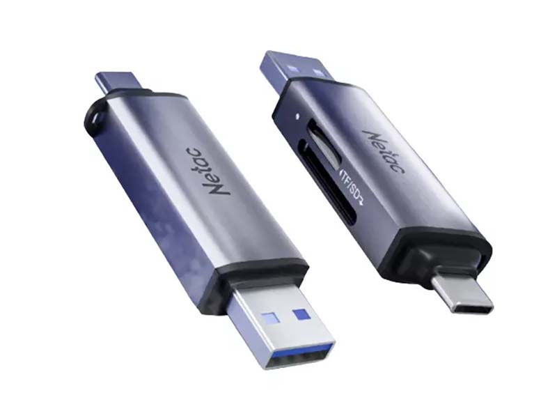 Card Reader 2-in-1 USB3.0/Type-C Netac WK13