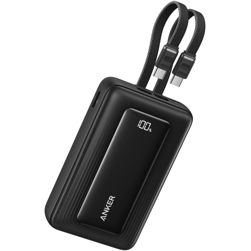 Power Bank Anker Zolo 20K, 45W, (Built-In USB-C Cable) Black