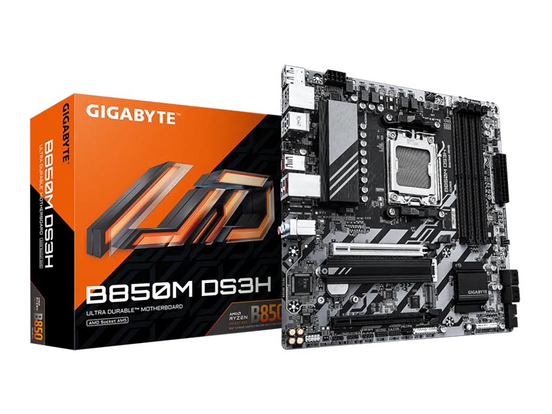 MB Gigabyte B850M DS3H AM5 DDR5 8200MHz OC/2xM.2/2.5Gb/Type-C/PCIe 5.0/HDMI/2xDP