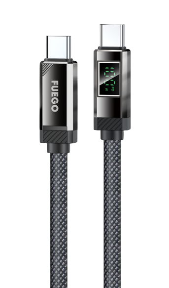 Кабел Fuego (Type C to Type C) 1.2m (FG2C) Black