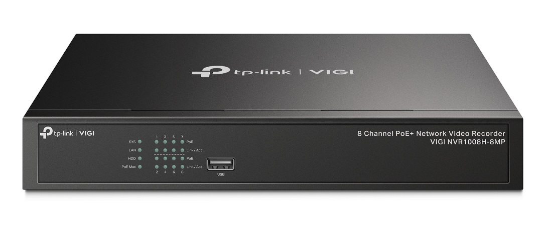 TP-Link 4K Network 8 Channel POE DVR VIGI NVR1008H-8P
