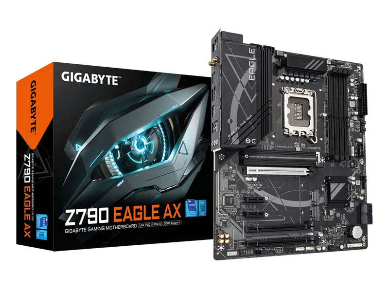 MB Gigabyte Z790 EAGLE AX LGA1700 DDR5 7600MHz OC/3xM.2/Type-C/WiFi6E/BT5.3/2.5Gb/PCIe5.0/HDMI/DP