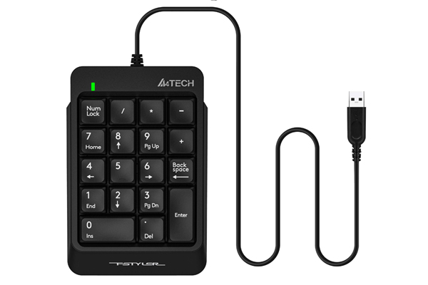 Numeric Keypad A4 FK13P USB Black