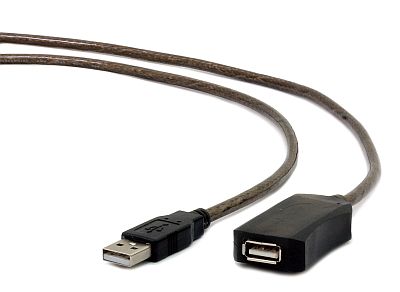 Cable USB Active Extension 10m Gembird Black