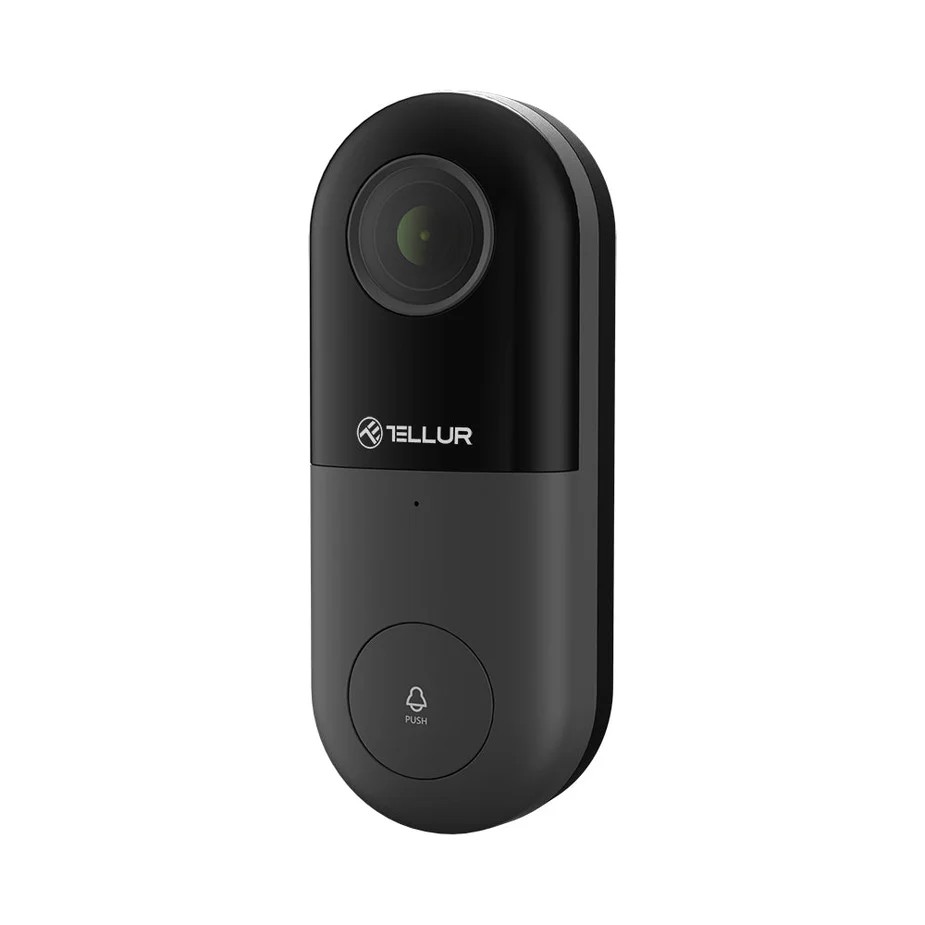 Smart WiFi Video DoorBell Tellur Full HD 1080p IP54 Black