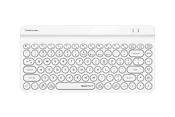 Keyboard A4 FBK30 Dual Mode Wireless & Bluetooth Silent White