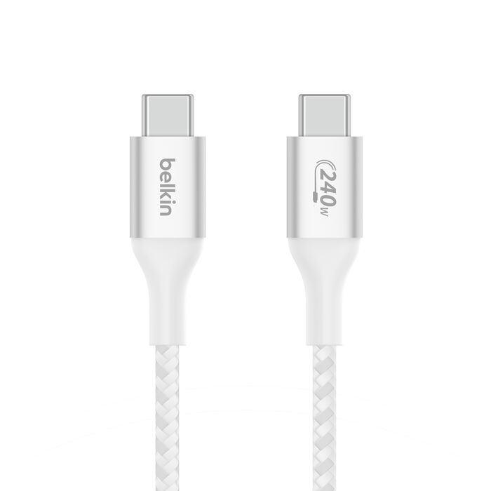 Cable 2.0 USB Type-C to Type-C 2m Belkin Boost Braided White