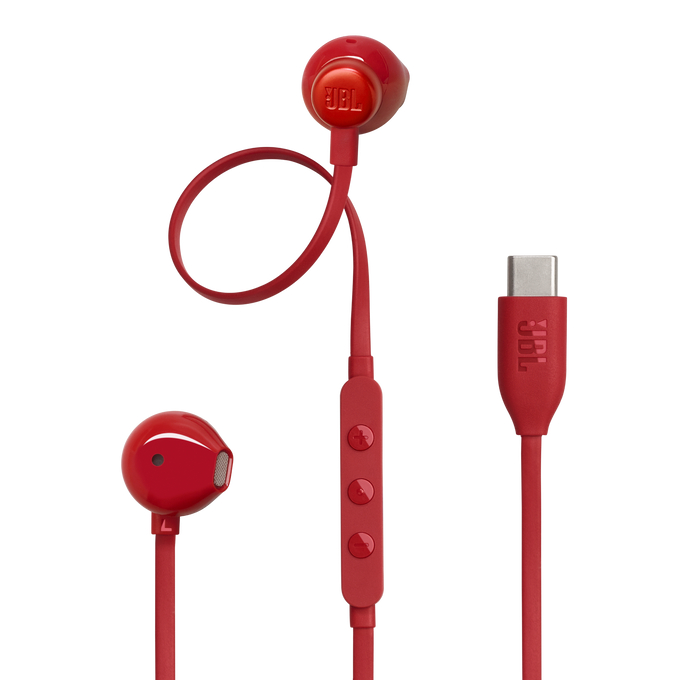Earphones JBL Tune 305 Type-C w/ Microphone Red