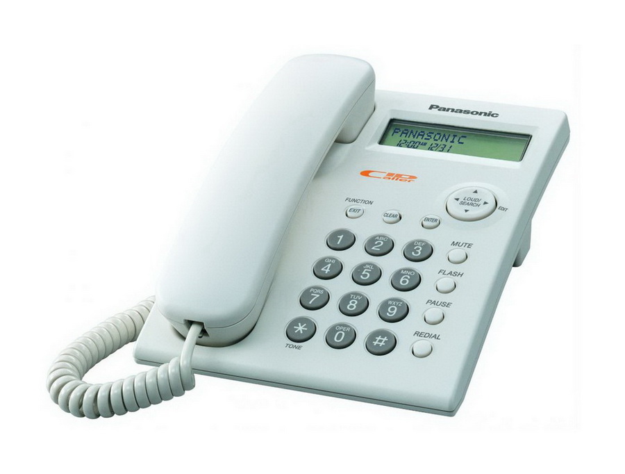 Telephone Panasonic Corded KX-TSC11FX White