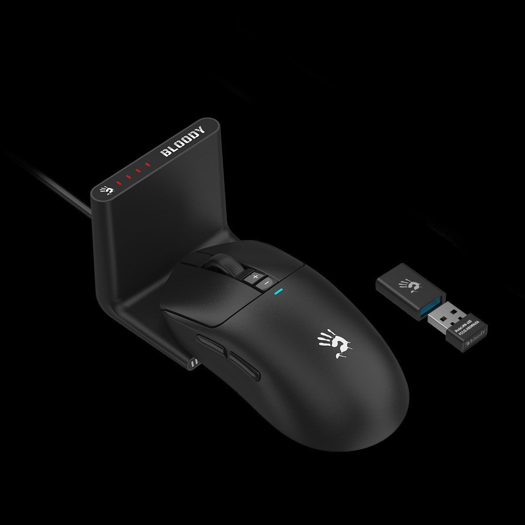 Mouse A4 R72 Pro Duo Bloody Gaming Wireless Black