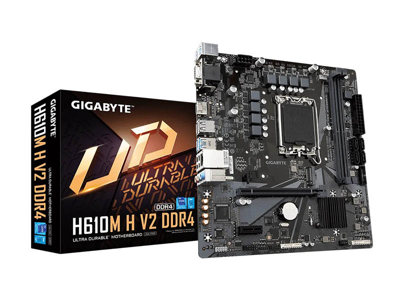 MB Gigabyte H610M H V2 DDR5 LGA1700 5600MHz/SATA3/M.2/USB3.2/Gbit LAN/PCIe 4.0/HDMI/VGA