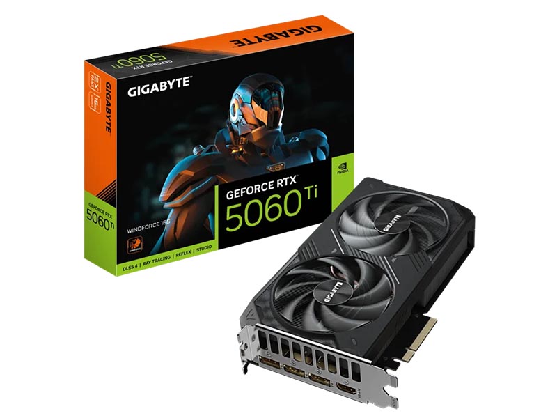 Gigabyte GeForce RTX 5060 Ti WINDFORCE 16GB GDDR7 HDMI/3xDP/DX12U/PCIe 5.0