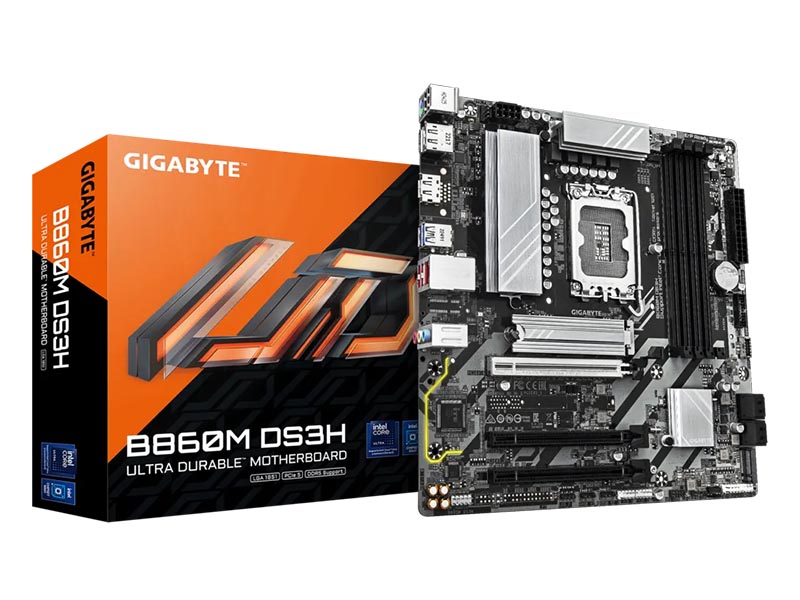 MB Gigabyte B860M DS3H LGA1851 DDR5 9066MHz OC/2xM.2/2.5Gb/PCIe5.0/HDMI/2xDP
