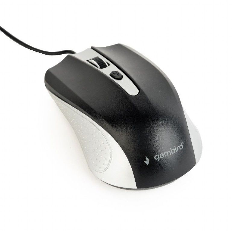 Mouse MUS-4B-01 Optical Silver/Black 1200DPI USB