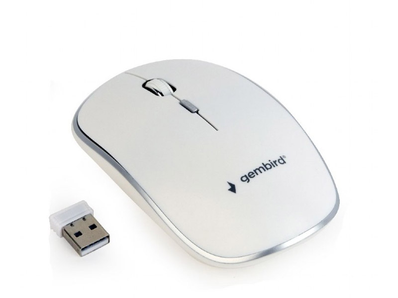 Mouse Gembird Wireless MUSW-4B-01 Optical 1600DPI White