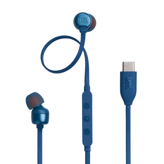 Earphones JBL Tune 310 Type-C w/ Microphone Blue