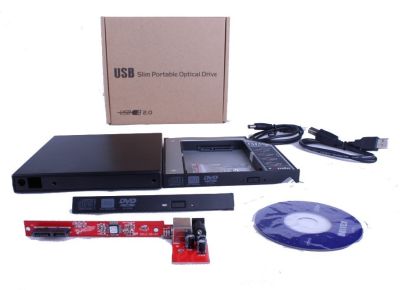 SSD/HDD Caddy for notebook ODD slot + External rack for Notebook ODD 12.7mm Black