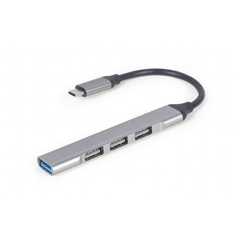 USB HUB Type C 4-Port Gembird 1 x USB 3.1/3x USB 2.0 Silver
