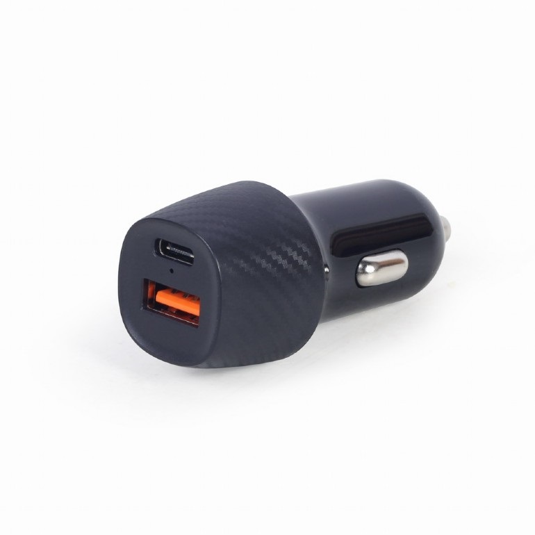 USB Universal Car Charger Energenie 36W USB Type-C x2 Black