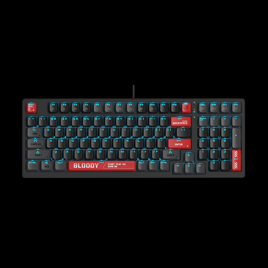 Keyboard A4 Bloody Gaming AT98 RGB Optical Switch Black
