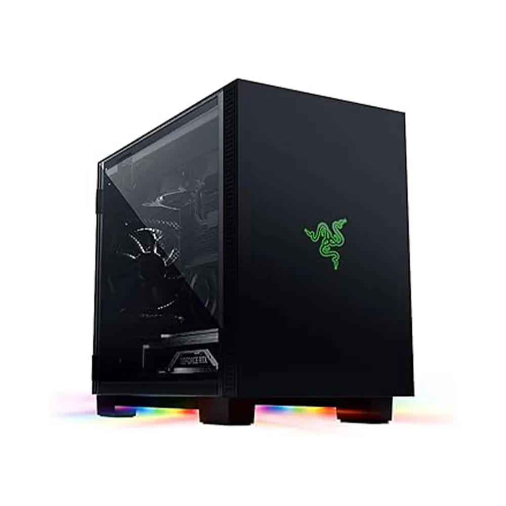 ITX Mini Case Razer Tomahawk w/RGB Chroma, 1xUSB3.2 Type-C, 2x USB 3.2