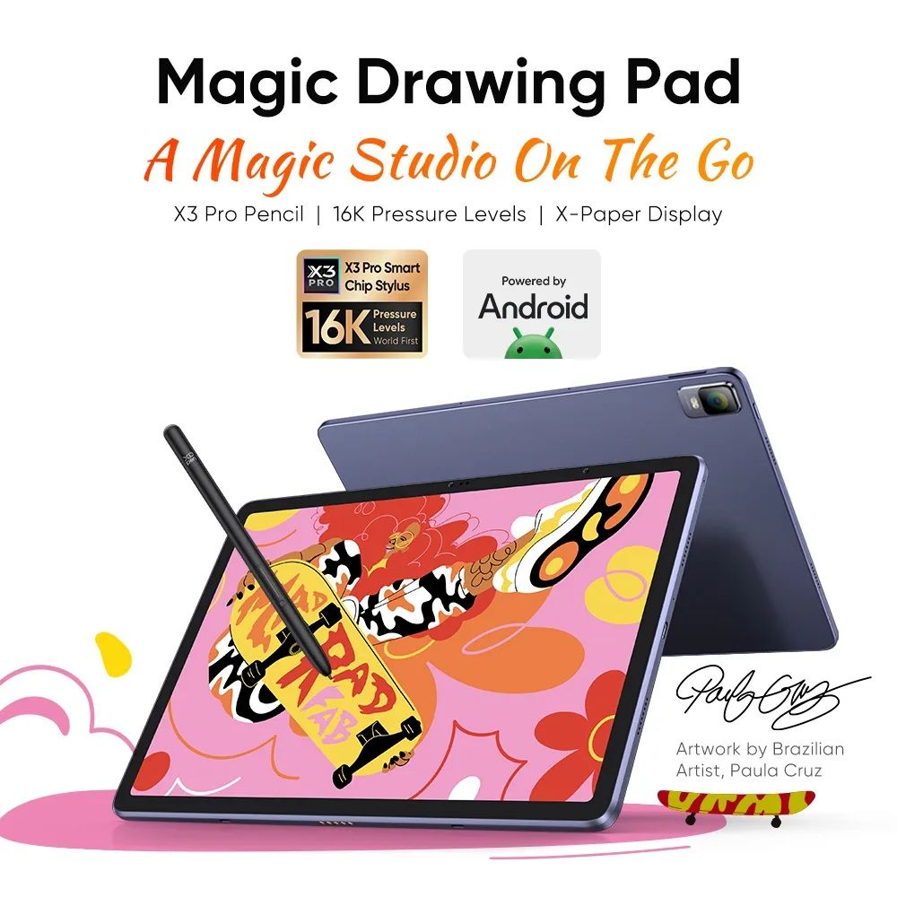 XP-PEN Magic Drawing Pad 2540LPI 16384 Pressure Levels X-Paper Display