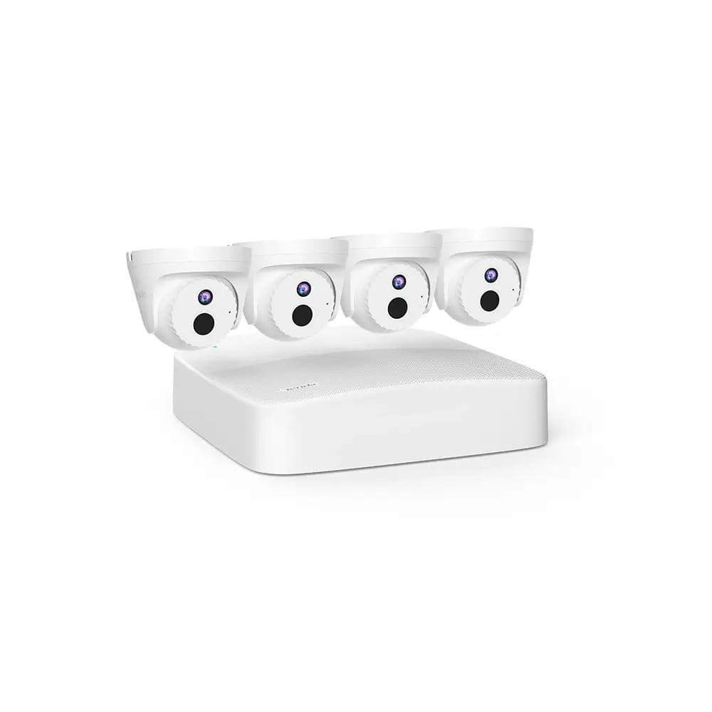 Tenda 4 Channel PoE HD Network Video Security Kit w/4 Cameras K4P-4CR
