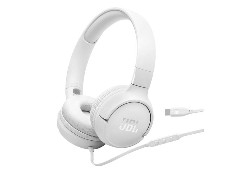 Headphones JBL Tune 520C USB Type-C White