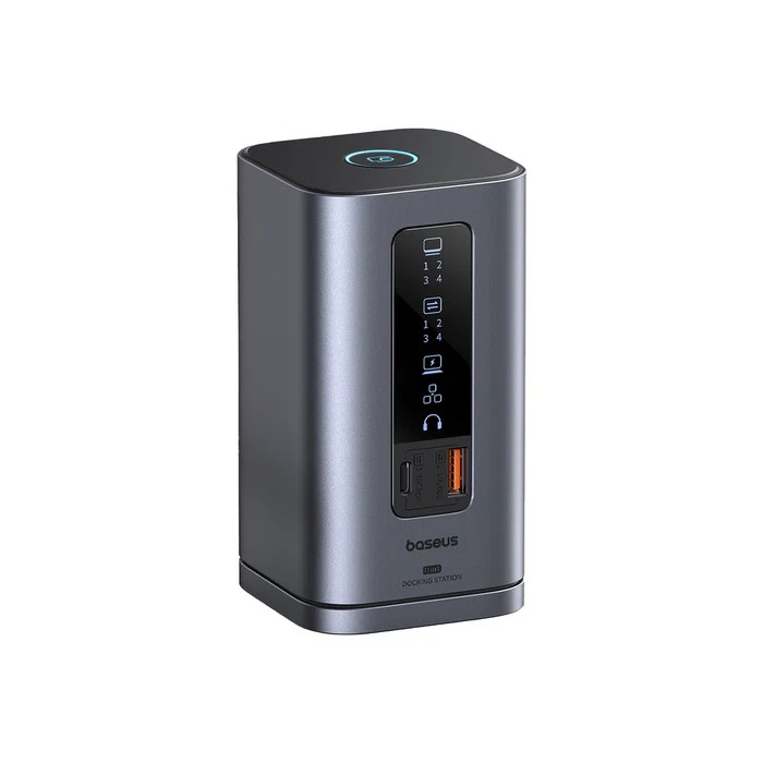 Docking Station Baseus 11-in-1 2xHDMI, 2xDP, RJ45, USB-C PD100W, 3xUSB-A, 1xUSB-C 3.2, 3.5mm Audio