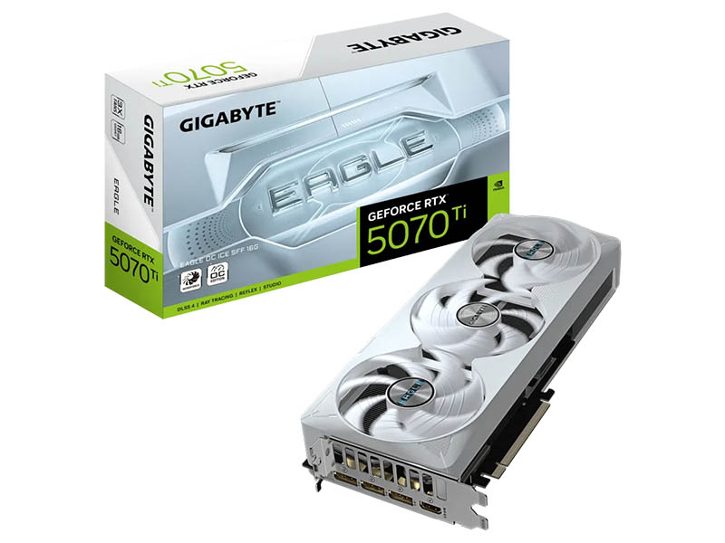 Gigabyte GeForce RTX 5070 Ti EAGLE OC ICE SFF 16G GDDR7 HDMI/3xDP/DX12U/PCIe 5.0/WINDFORCE 3X
