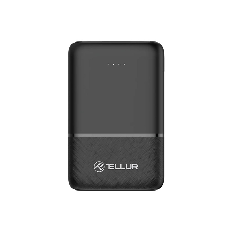 Power Bank Tellur 5000mAh Type-C + USB-A x2 Black