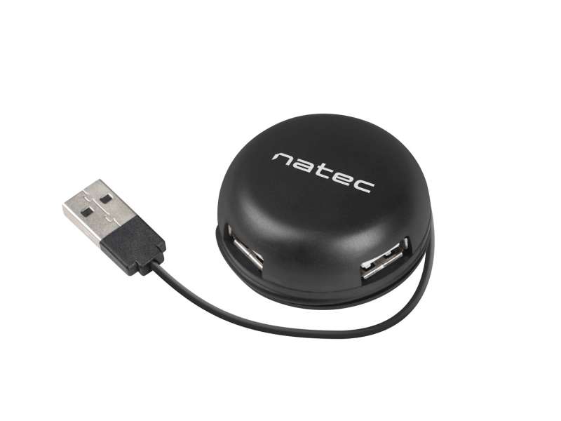 USB HUB 2.0 4-Port Natec Bumblebee Black