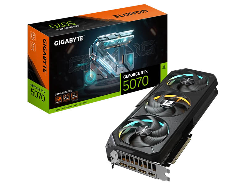 Gigabyte GeForce RTX 5070 GAMING OC 12GB GDDR7 HDMI/3xDP/DX12U/PCIe 5.0/WINDFORCE 3X